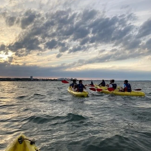 balade sur le Bassin en Kayak de Mer au départ de la Hume