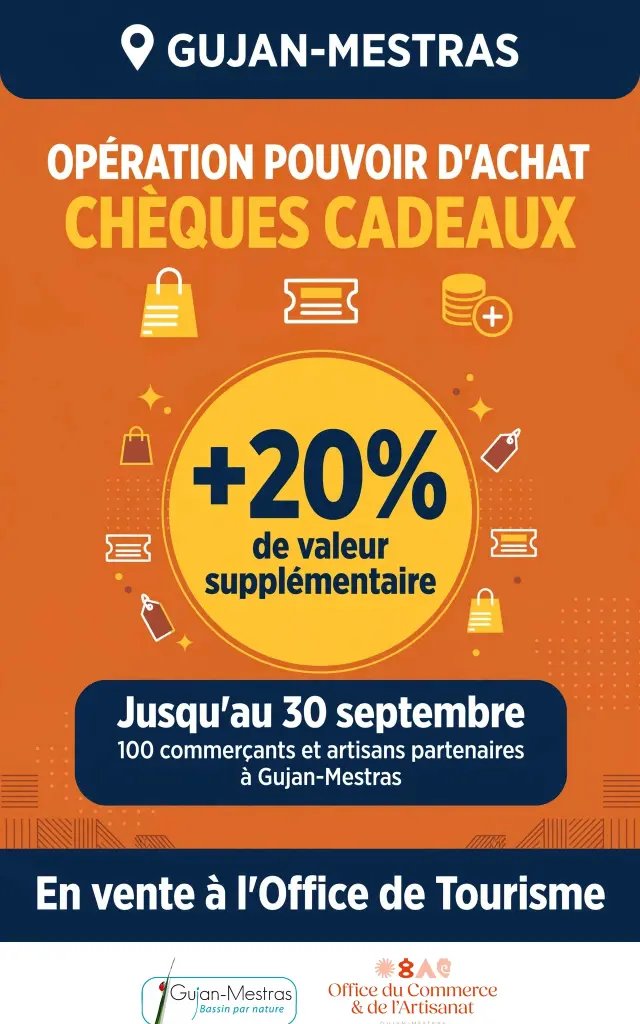 Affiche Opreation Cheque Cadeaux Aout 2026