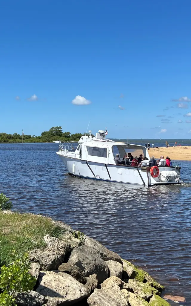 sortie bateau depuis le port de la Hume